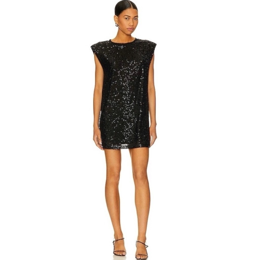 Beach riot, black sequin, mini dress